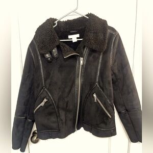 H&M faux suede jacket